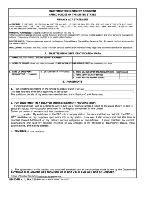 Dd Form 4-1: Understanding The Contract Awarded Units Record