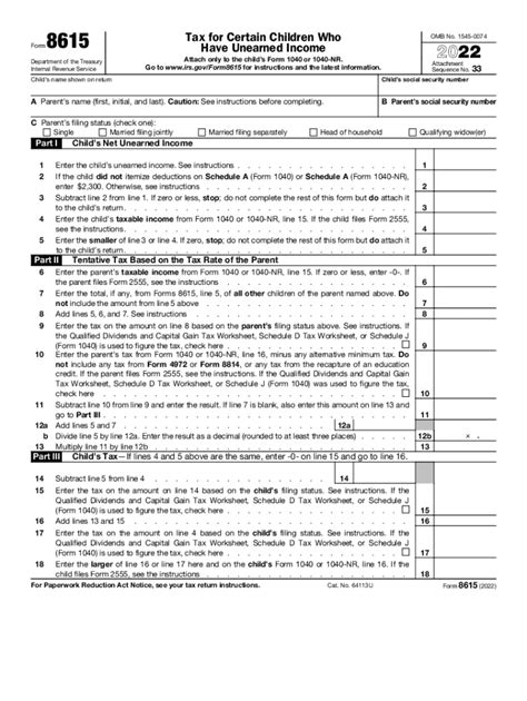 Decoding Form 8615 Line 6 For Tax Filing Clarity