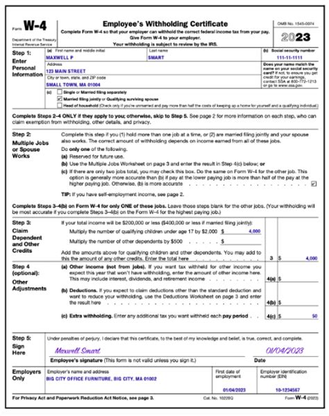 Decoding The Fine Print: W-4 Form Answer Key