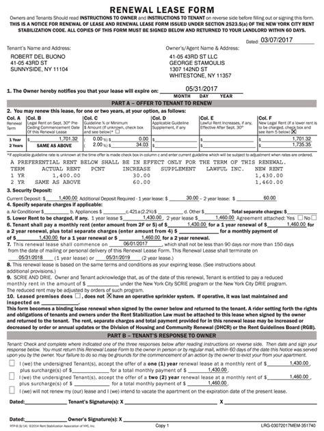 Dhcr Renewal Lease Form: A Step-By-Step Guide