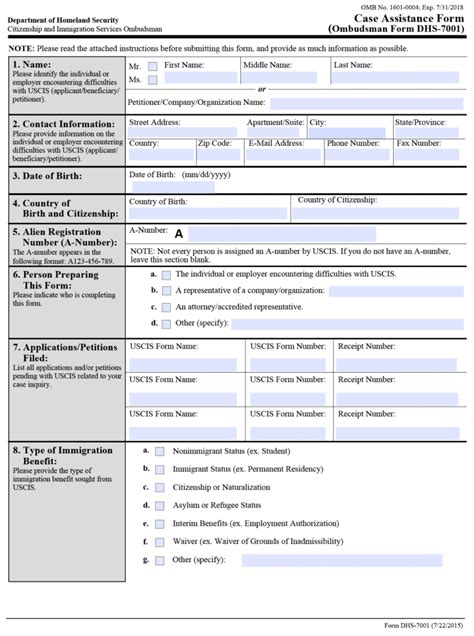 Dhs-7001 Form Download: A Step-By-Step Guide