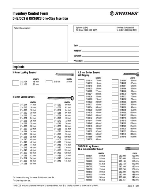 Dhs Inventory Control Form For Efficient Management