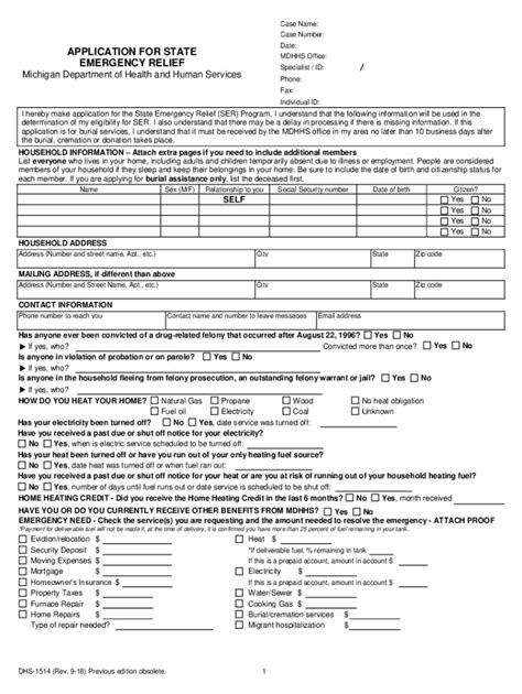 Dhs Ser Application Form: A Step-By-Step Guide