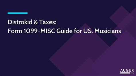 Distrokid Tax Form: A Musicians Guide To Easy Filing