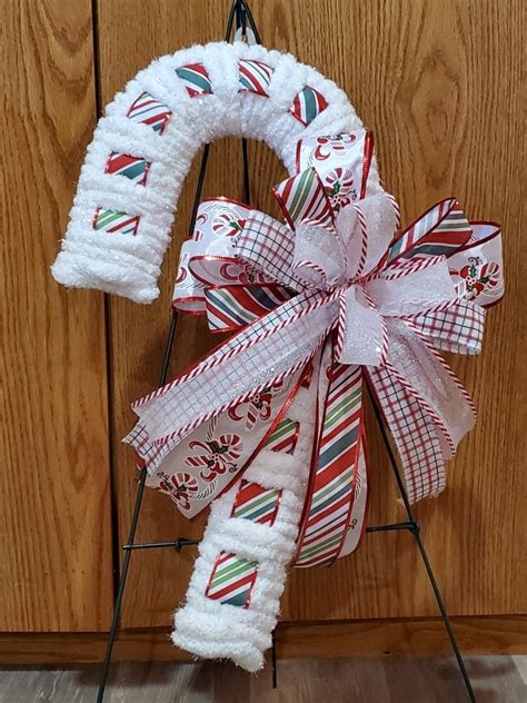 Dollar Tree Candy Cane Wreath Form Ideas Inspiration