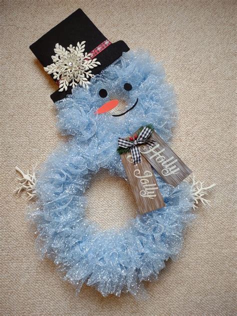 Dollar Tree Snowman Wreath Form Diy Guide