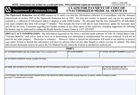 Download Printable Va Form 10-583 Easily