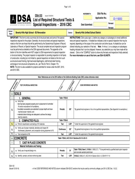 Dsa Form 103: A Comprehensive Guide For Applicants