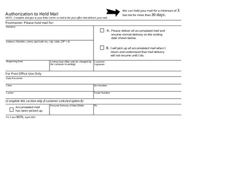 Easy Ways To Get Printable Usps Form 8076