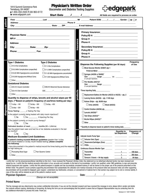 Edgepark Medical Supplies Order Form Made Easy