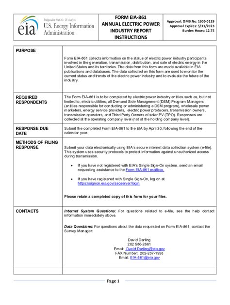 Eia-861 Form: A Guide To Energy Reporting Requirements