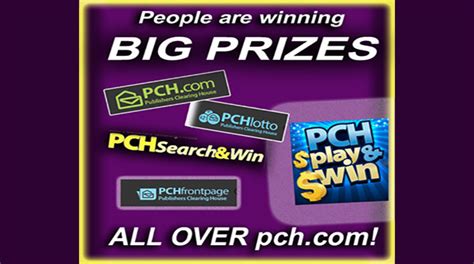 Enter To Win Big With Pch Sweepstakes Entry Form