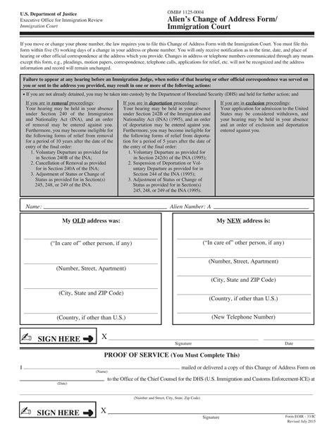 Eoir-33 Form: 5 Essential Filing Tips