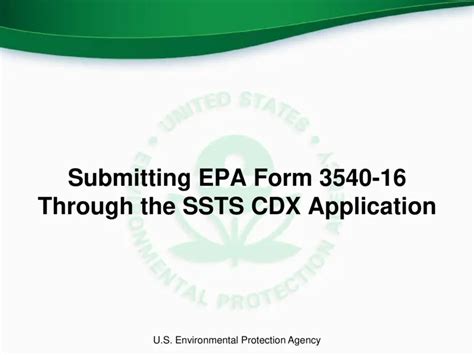 Epa Form 3540-16: 5 Essential Compliance Requirements