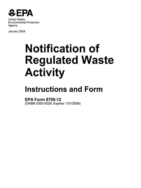 Epa Form 8700-12: Guide To Hazardous Waste Manifest