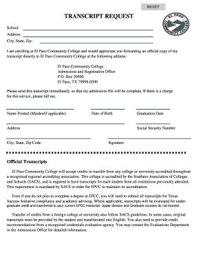 Epcc Transcript Request Form: Easy Step-By-Step Guide