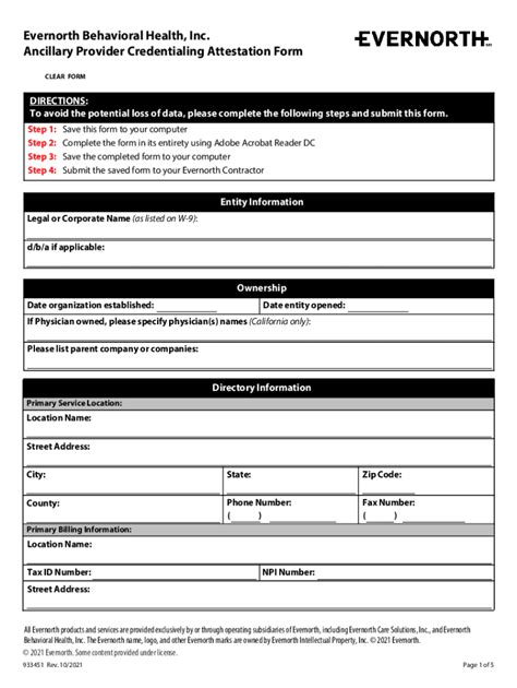 Evernorth Provider Update Form: A Step-By-Step Guide