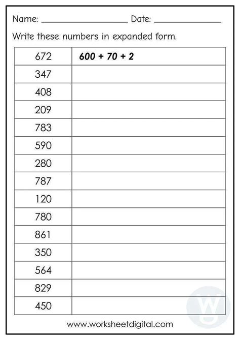 Expanded Form Of 1000 Made Easy