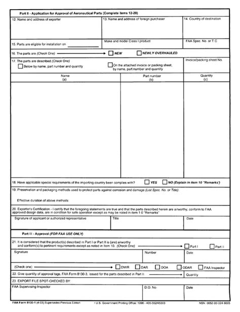 Faa Form 8130-1: The Airworthiness Certificate Explained