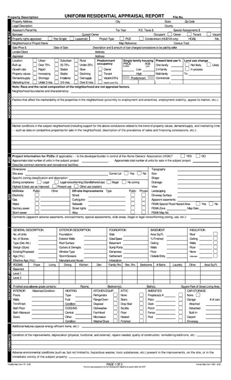 Fannie Mae Form 1004: A Comprehensive Guide