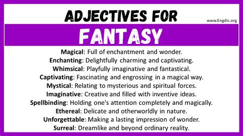 Fantasy Adjectives To Enhance Your Storytelling