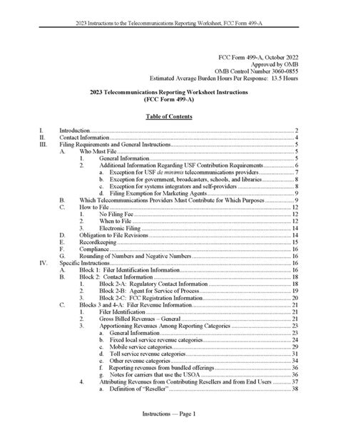 Fcc Form 499a: A Telecommunications Carriers Annual Filing Requirement