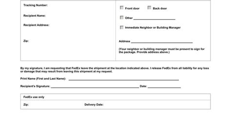 Fedex Shipment Release Form: A Step-By-Step Guide