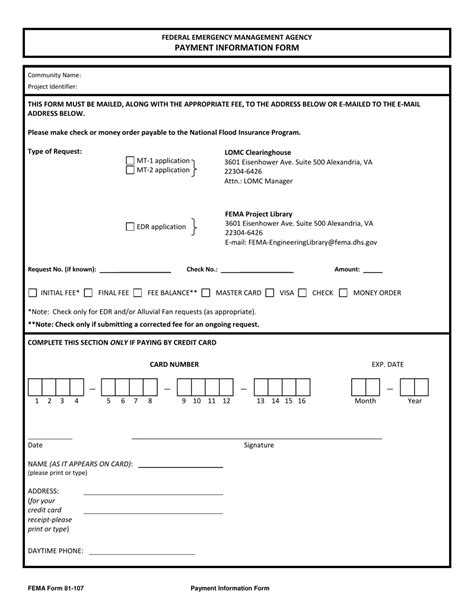 Fema Payment Information Form: A Step-By-Step Guide