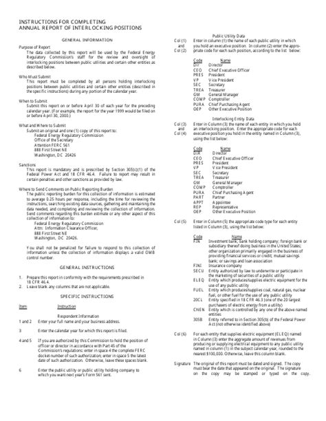 Ferc Form 561: A Comprehensive Compliance Guide