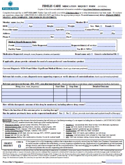 Fidelis Care Prior Authorization Form Guide