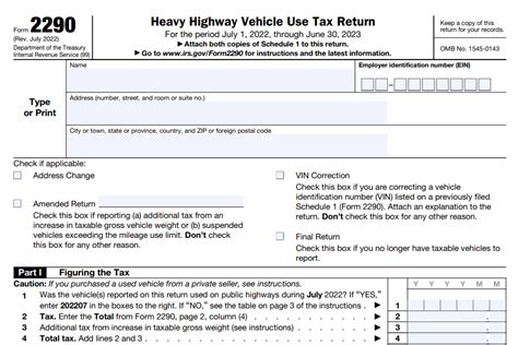 File Form 2290 Amendment For Hvut Error Corrections Easily