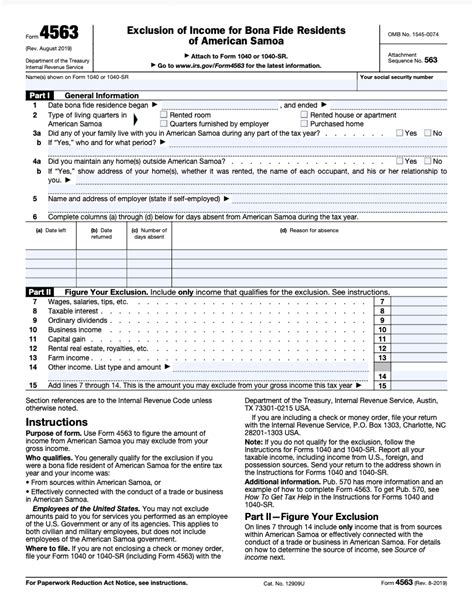 File Form 4563: Irs Information Return Guide