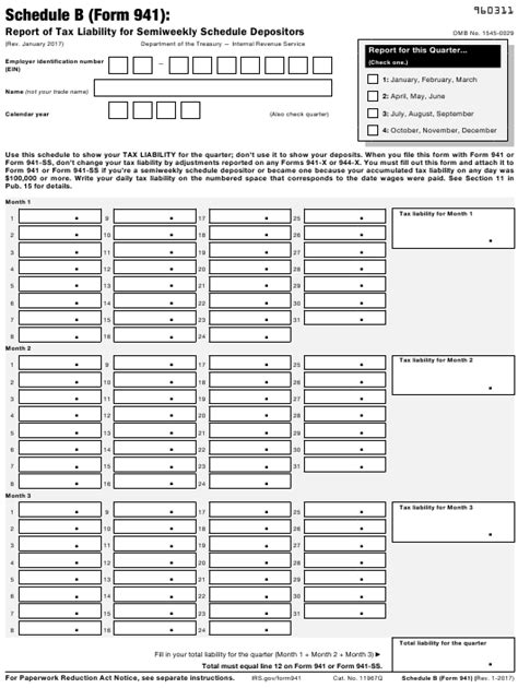 File Form 941 With Federal Schedule B Made Easy