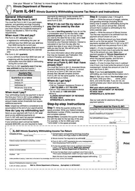 File Form Il-941: Illinois Quarterly Tax Return Guide