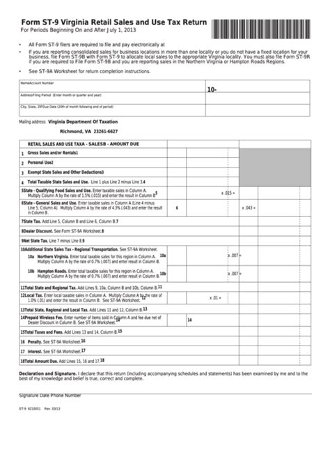 Filing Form St-9: Virginia Sales Tax Certificate Explained