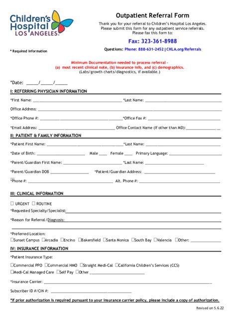 Fill Out Chla Referral Form In 5 Easy Steps