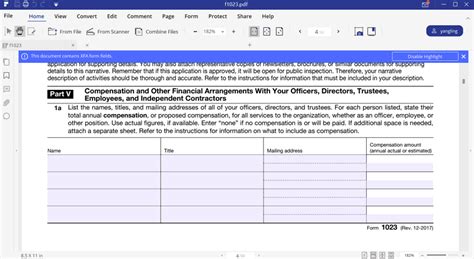 Fill Out Form 1023 Easily With Fillable Version