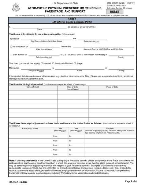 Fill Out Form Ds-5507: Correcting Passport Errors Made Easy