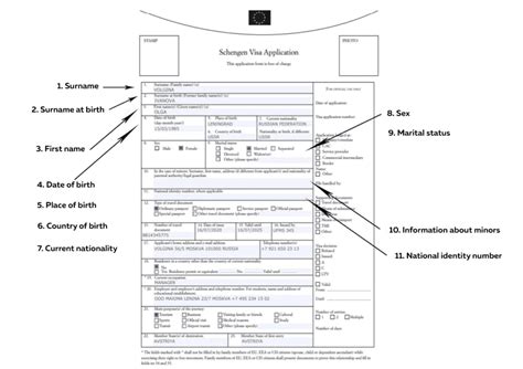 Fill Out Schengen Visa Application Form Easily