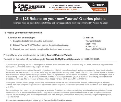 Fill Out Taurus Rebate Form In 5 Easy Steps