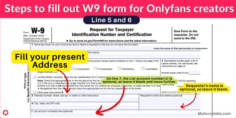 Fill Out W9 Form For Onlyfans: A Step-By-Step Guide