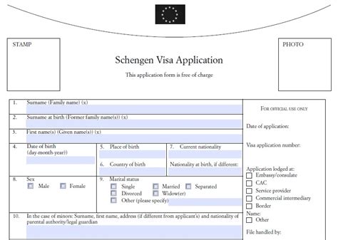 Fill Schengen Visa Application Form By Hand Possible