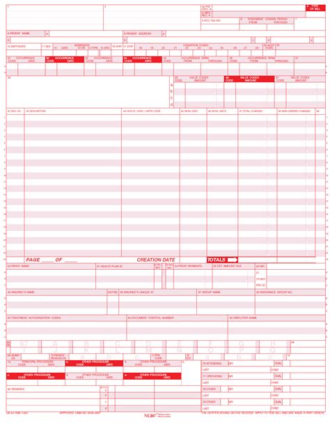 Fillable Ub-04 Claim Form: Free Download And Instructions