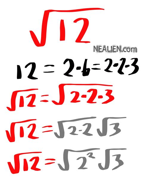 Find The Square Root Of 12 In Radical Form Easily