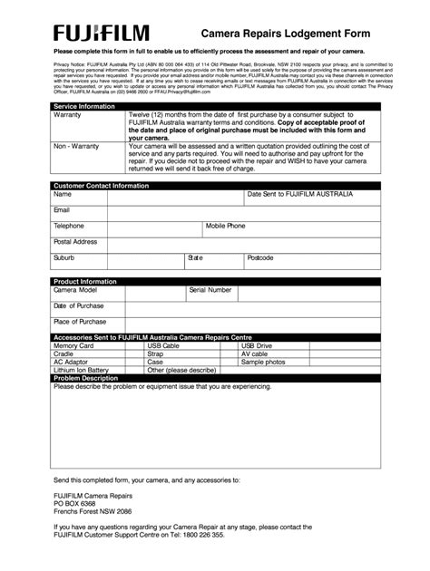 Fix Your Gear: 5 Ways To Fill Fujifilm Repair Form