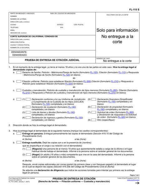 Fl-115 Printable Form: Download And Fillable Template