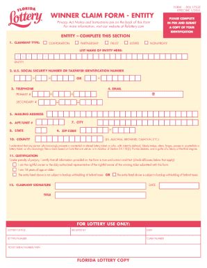 Florida Lottery Winner Claim Form: Easy Steps To Follow