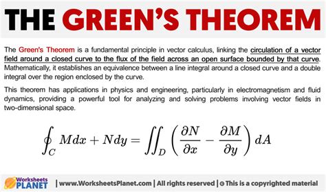 Flux Form Of Greens Theorem Explained