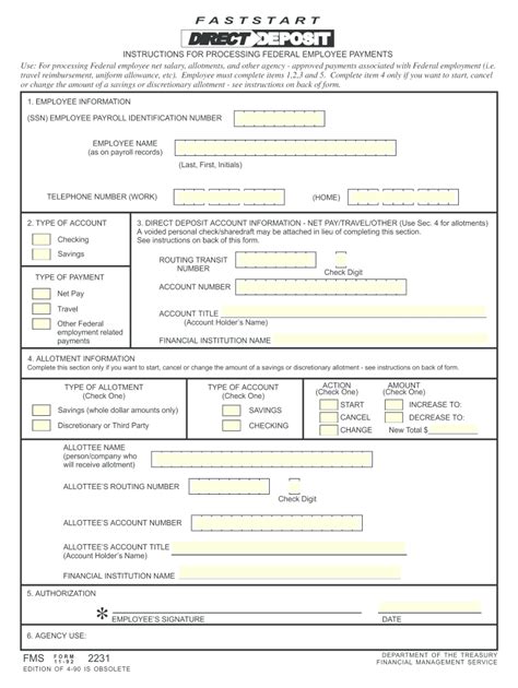 Fms Form 2231: A Comprehensive Guide To Completing