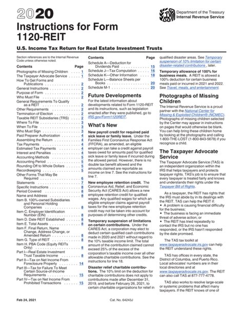 Form 1120-Reit Instructions: A Step-By-Step Filing Guide